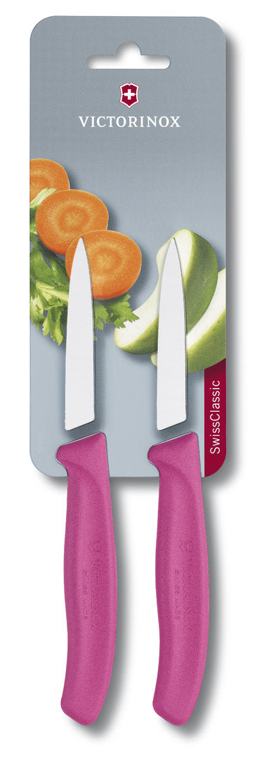 Victorinox Kuorimaveitset 8 cm, 2 kpl, pinkki